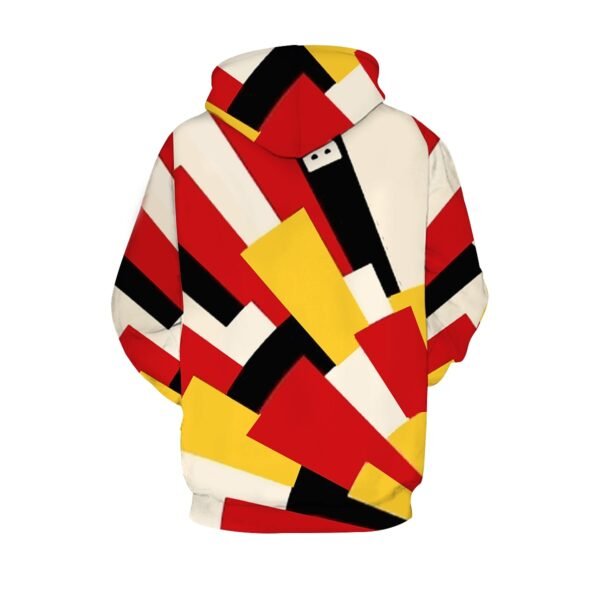 Color Block Graphic Pullover Hoodie