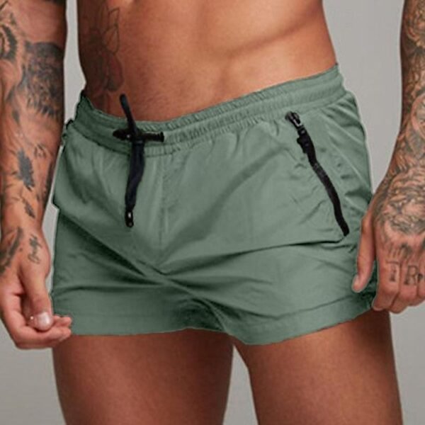 10E6BD2D-0A7E-B4A2-3892-E45B3ECB795E Swim Shorts with Plaid Pattern, Quick Dry, Beach Ready