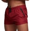 2B1E0077-A54A-A600-C428-1B3A5F761C9C Swim Shorts with Plaid Pattern, Quick Dry, Beach Ready