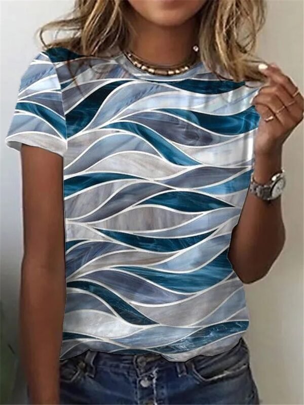 Floral Short Sleeve Casual Tee