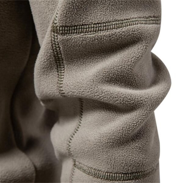 Quarter Zip Sweatshirt with Standing Collar