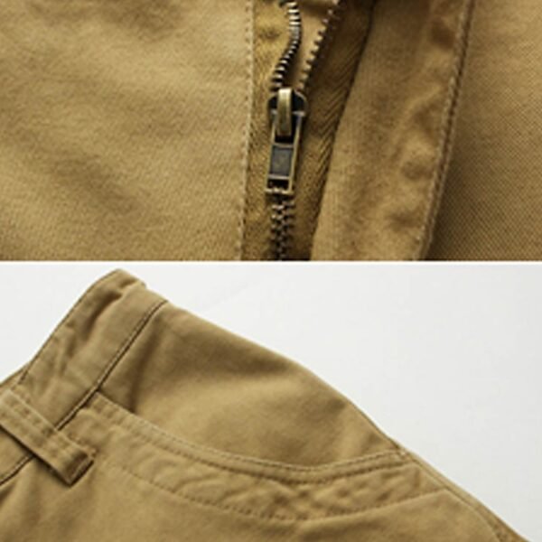 Cargo Shorts with Multi-Pocket, Knee-Length Design