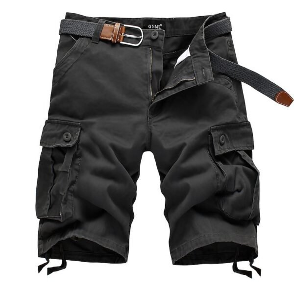 Cargo Shorts with Multi-Pocket, Knee-Length Design