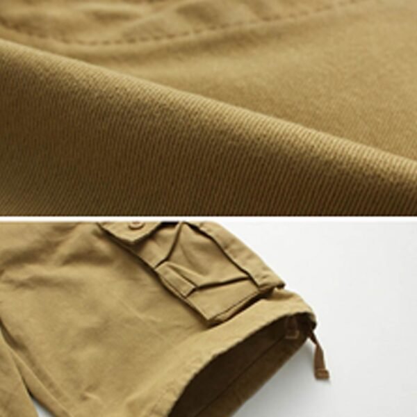Cargo Shorts with Multi-Pocket, Knee-Length Design