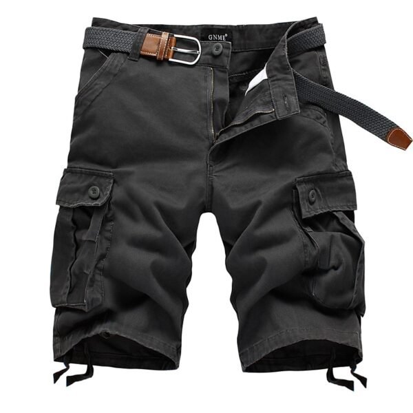 Cargo Shorts with Multi-Pocket, Knee-Length Design