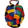 Color Block Graphic Pullover Hoodie