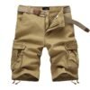 Cargo Shorts with Multi-Pocket, Knee-Length Design