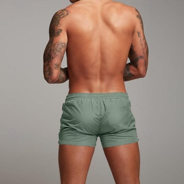 C2CF7954-CA97-9553-CDD2-F356BA12A977 Swim Shorts with Plaid Pattern, Quick Dry, Beach Ready