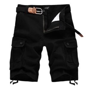 D7790D82-1030-8558-14F4-703339022B96 Cargo Shorts with Multi-Pocket, Knee-Length Design