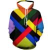 Color Block Graphic Pullover Hoodie