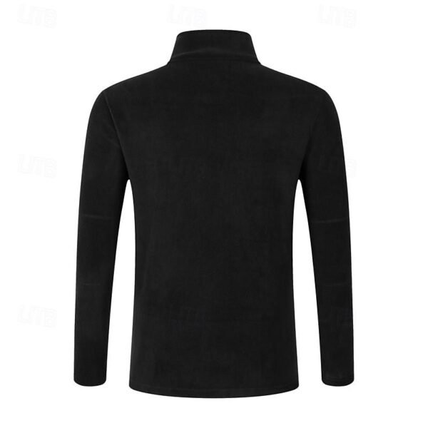 Quarter Zip Sweatshirt with Standing Collar